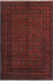 Khal Mohammadi Yosuf Red/Navy Rug, 6'6" x 9'8"