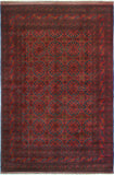 Khal Mohammadi Tayte Red/Navy Rug, 6'7" x 9'7"