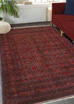 Khal Mohammadi Tayte Red/Navy Rug, 6'7" x 9'7"