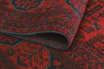 Khal Mohammadi Vassy Red/Navy Rug, 6'8" x 9'11"