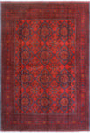 Khal Mohammadi Marla Red/Navy Rug, 6'6" x 9'7"