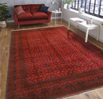 Khal Mohammadi Marty Red/Navy Rug, 8'3" x 11'4"