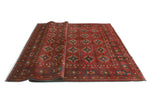 Khal Mohammadi Lubin Burgundy/Navy Rug, 6'7" x 9'9"