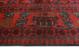 Khal Mohammadi Lubin Burgundy/Navy Rug, 6'7" x 9'9"