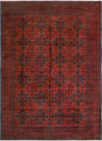 Khal Mohammadi Vinnie Red/Navy Rug, 8'2" x 11'1"