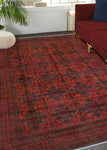 Khal Mohammadi Vinnie Red/Navy Rug, 8'2" x 11'1"