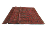 Khal Mohammadi Noslen Burgundy/Navy Rug, 7'11" x 11'3"