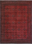 Khal Mohammadi Sharyn Red/Navy Rug, 8'0" x 11'0"