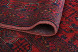 Khal Mohammadi Sharyn Red/Navy Rug, 8'0" x 11'0"