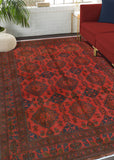 Khal Mohammadi Lylah Red/Navy Rug, 8'4" x 11'4"