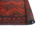 Khal Mohammadi Otto Red/Navy Runner, 2'7" x 6'2"