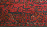 Khal Mohammadi Qudoos Red/Navy Runner, 2'6" x 6'2"