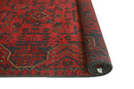 Khal Mohammadi Qudoos Red/Navy Runner, 2'6" x 6'2"