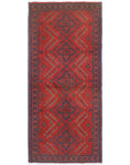 Khal Mohammadi Naima Red/Navy Runner, 2'7" x 6'4"