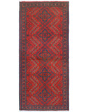 Khal Mohammadi Naima Red/Navy Runner, 2'7" x 6'4"