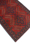 Khal Mohammadi Naima Red/Navy Runner, 2'7" x 6'4"