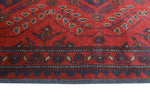 Khal Mohammadi Naima Red/Navy Runner, 2'7" x 6'4"