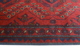 Khal Mohammadi Naima Red/Navy Runner, 2'7" x 6'4"