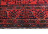 Khal Mohammadi Schachno Red/Navy Runner, 2'8" x 6'4"