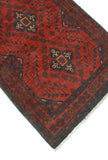 Khal Mohammadi Lawrence Red/Navy Runner, 2'9" x 9'6"