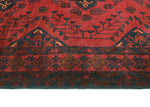 Khal Mohammadi Lawrence Red/Navy Runner, 2'9" x 9'6"