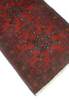 Khal Mohammadi Raleigh Red/Navy Runner, 2'7" x 9'6"