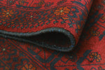 Khal Mohammadi Raleigh Red/Navy Runner, 2'7" x 9'6"