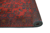 Khal Mohammadi Raleigh Red/Navy Runner, 2'7" x 9'6"