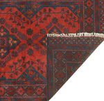 Khal Mohammadi Myra Red/Navy Runner, 2'7" x 9'7"