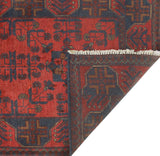 Khal Mohammadi Halima Red/Navy Runner, 2'6" x 9'5"