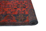 Khal Mohammadi Halima Red/Navy Runner, 2'6" x 9'5"