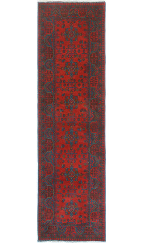 Khal Mohammadi Munim Red/Navy Runner, 2'8" x 9'5"