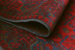 Khal Mohammadi Munim Red/Navy Runner, 2'8" x 9'5"