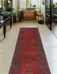 Khal Mohammadi Munim Red/Navy Runner, 2'8" x 9'5"