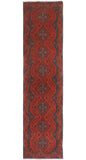 Khal Mohammadi Sharlene Red/Navy Runner, 2'5" x 9'4"