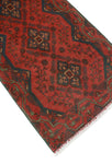 Khal Mohammadi Sharlene Red/Navy Runner, 2'5" x 9'4"