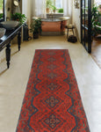 Khal Mohammadi Sharlene Red/Navy Runner, 2'5" x 9'4"