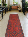 Khal Mohammadi Nathan Red/Navy Runner, 2'7" x 9'5"