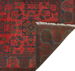 Khal Mohammadi Salih Red/Navy Runner, 2'7" x 9'8"