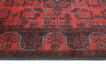 Khal Mohammadi Salih Red/Navy Runner, 2'7" x 9'8"