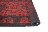 Khal Mohammadi Salih Red/Navy Runner, 2'7" x 9'8"