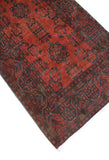 Khal Mohammadi Mamie Red/Navy Runner, 2'9" x 9'7"