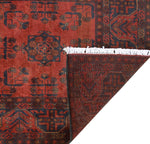 Khal Mohammadi Mamie Red/Navy Runner, 2'9" x 9'7"