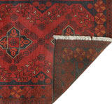 Khal Mohammadi Peymaneh Red/Navy Runner, 2'7" x 9'5"