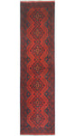 Khal Mohammadi Noor Red/Navy Runner, 2'7" x 9'7"