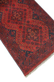 Khal Mohammadi Noor Red/Navy Runner, 2'7" x 9'7"