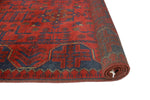 Khal Mohammadi Vingon Red/Navy Runner, 2'8" x 9'9"