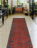 Khal Mohammadi Vingon Red/Navy Runner, 2'8" x 9'9"