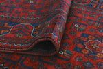 Khamyab Oaklyn Red/Navy Runner, 2'9" x 19'2"