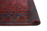 Khamyab Oaklyn Red/Navy Runner, 2'9" x 19'2"